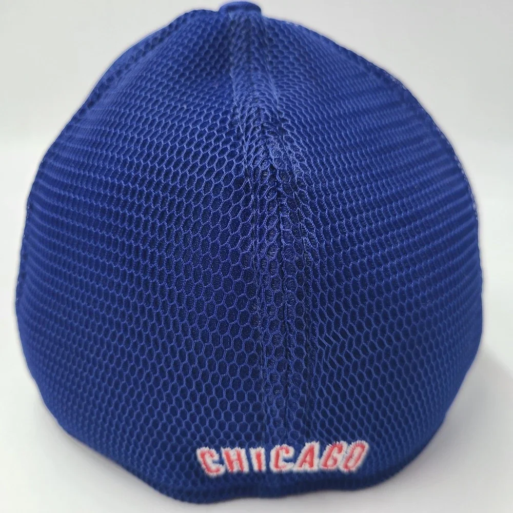 Child-Youth Chicago Cubs Hat Fitted Mesh New Era 39Thirty Blue Red MLB Camo Boys